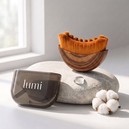 Lumi Lymphatic Drainage Facial Brush lifestyle photo