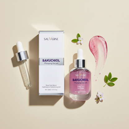 Bakuchiol Plumping Serum bottle, full product view