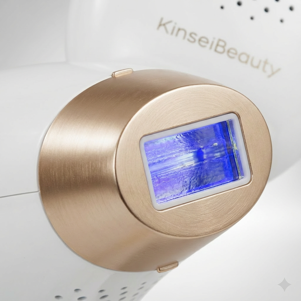 Macro close-up of the Radiance IPL 500 flash window