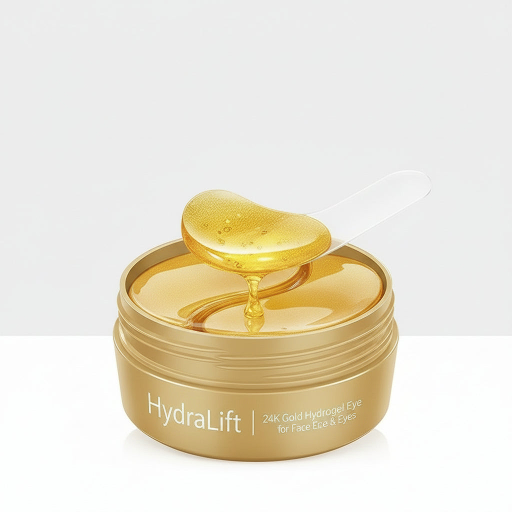 Close-up of the HydraLift Collagen Eye Patches jar