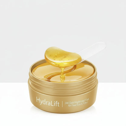 Close-up of the HydraLift Collagen Eye Patches jar