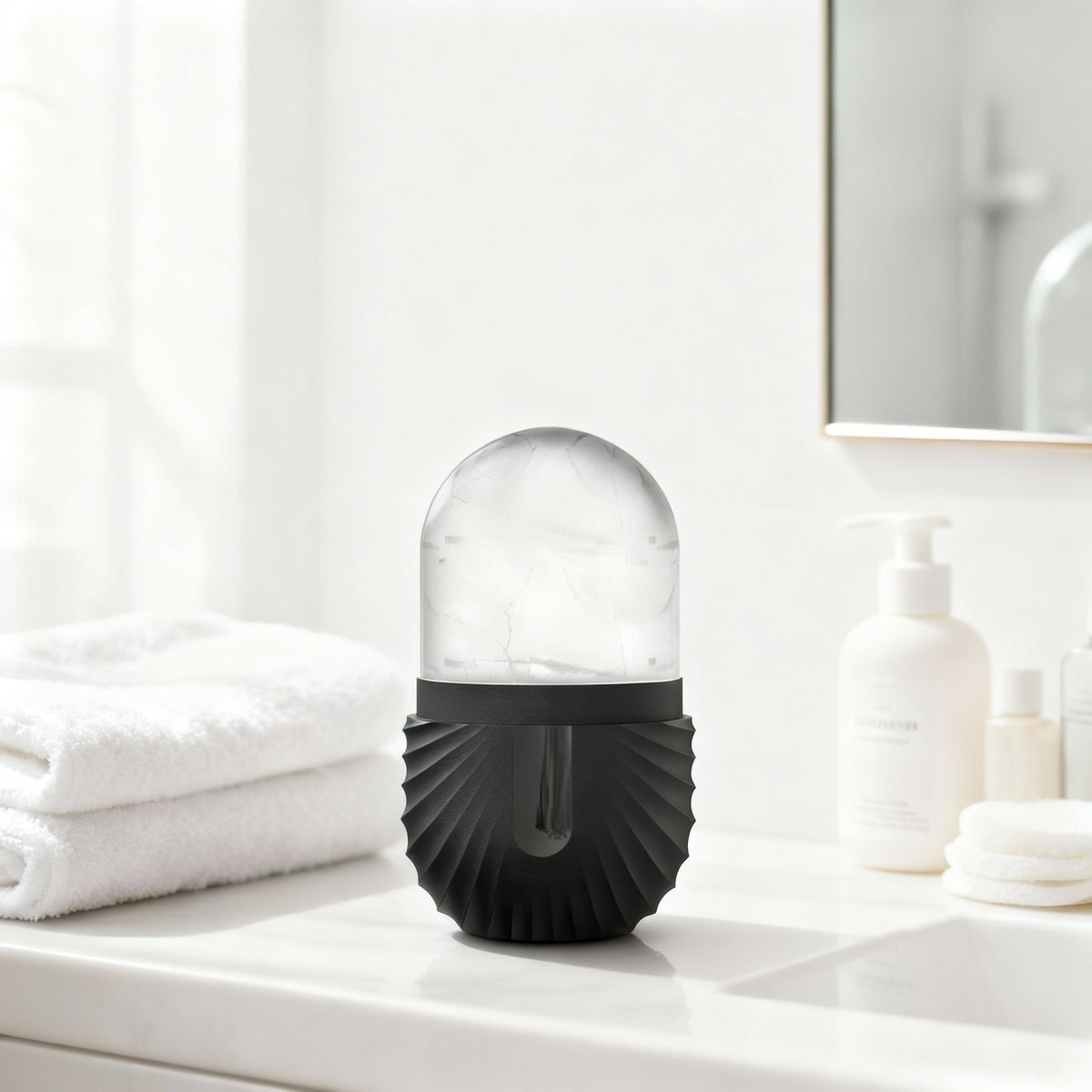 Close-up of the FrostGlow Ice Roller head