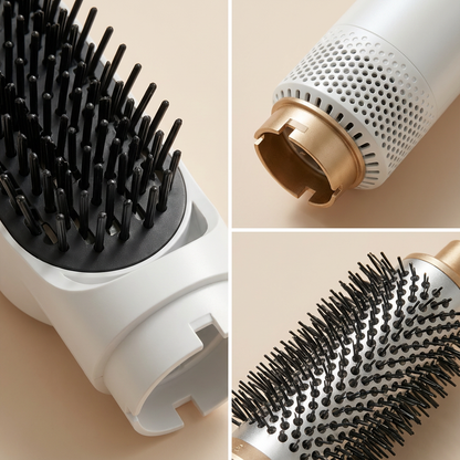 Macro close-up of the AirSilk Pro brush head